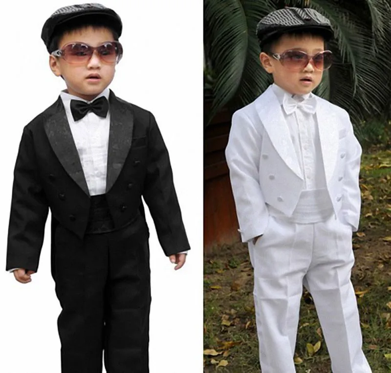 

2018 high quality boy suits wedding children's suit party clother for boys baby suit wear white/black free shipping 1-10T