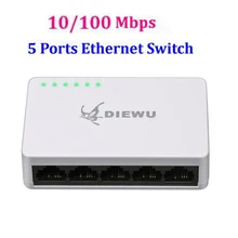 Мини 5-портовый Настольный Ethernet-Коммутатор ethernet сетевой коммутатор LAN концентратор коммутатор Ethernet 5 портов полный или полудуплексный обмен