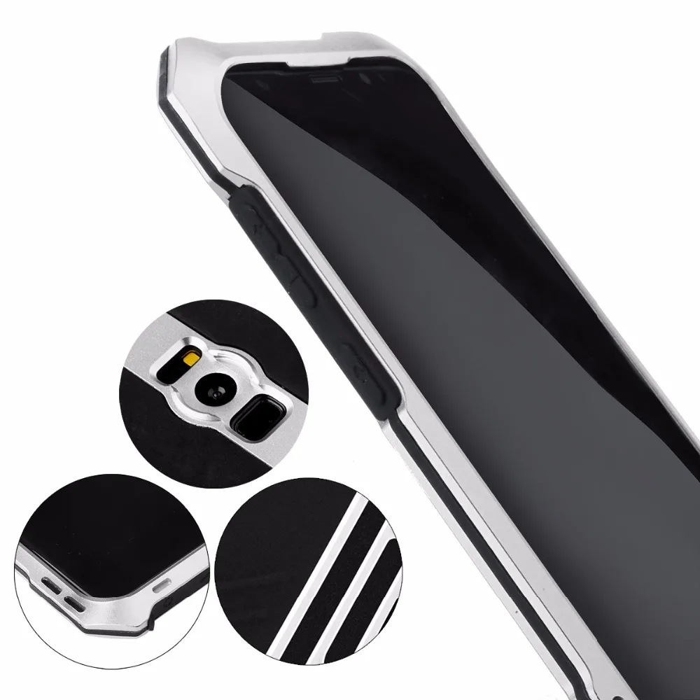 R-JUST для samsung Galaxy S8 plus S8Plus S8+ 6," водонепроницаемый противоударный металлический алюминиевый чехол для телефона задняя крышка 3в1 микро объектив