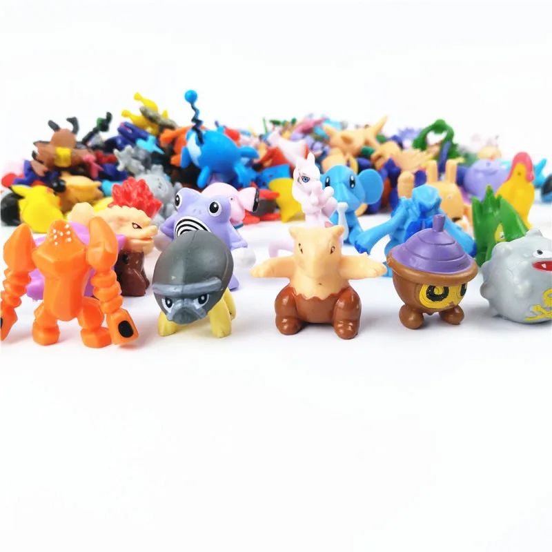 48 шт./лот аниме pokeball Pokeball фигурки Pikachu смешанные игрушки 2 3 см мини фигурка для