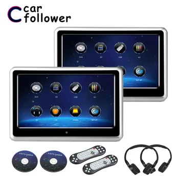 

DVD Car 2PCS 9 Inch HD 1080P Video MP5 Player Touch Screen USB/SD/IR/FM Transmitter/Speaker/Wireless Game Screens For Car