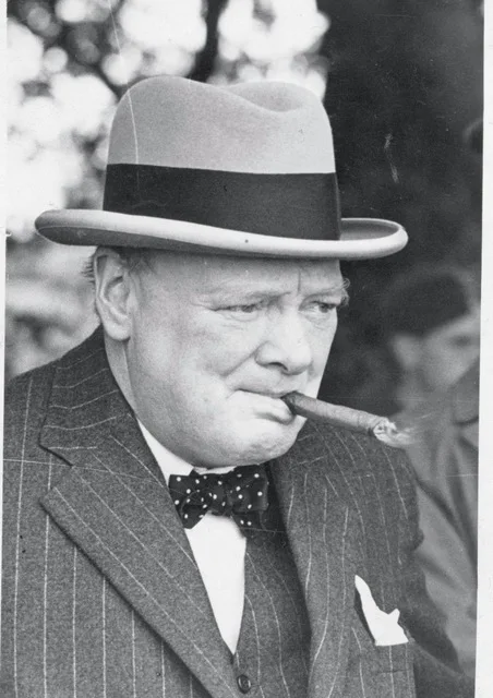 

Winston Churchill Smoking Cigar SILK POSTER Decorative Wall painting 24x36inch