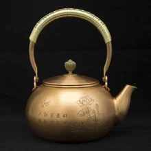 1.2л ручной работы медный чайник стеклянный самовар керамический эмалированный из глины эмалированный чайник металлические блюда Пуэр зеленый чай подарок японский
