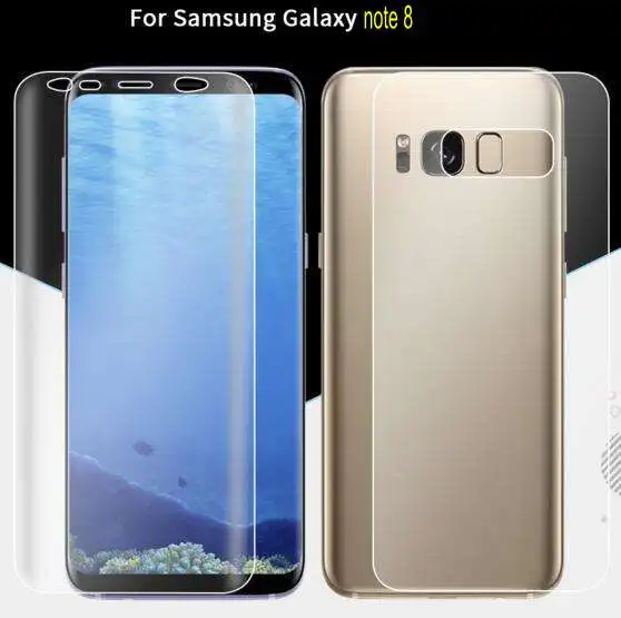 

FGHGF Note 8 Screen Film back Clear Ultra Slim Soft Full Coverage Guard Protector For Galaxy Samsung Note8 NOT tempered glass