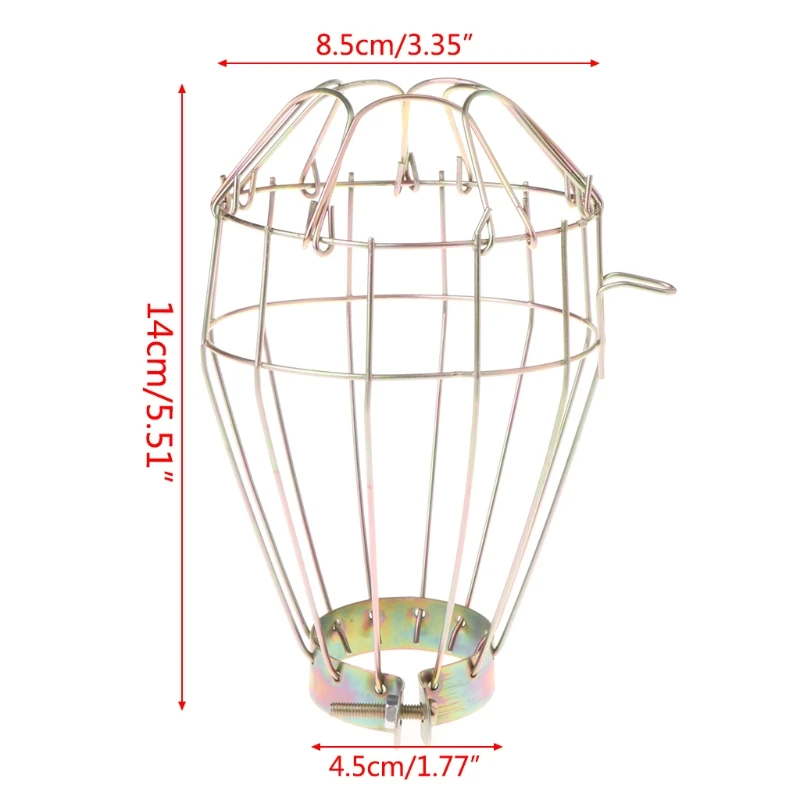 Промышленная гладильная проволочная лампа, охранники, зажим, светильник, металлические запасные части, клетка