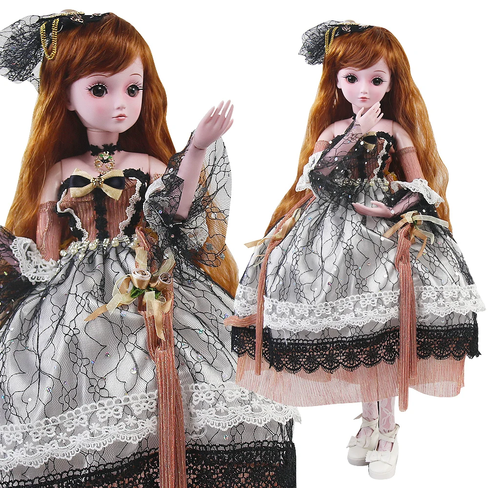 

UCanaan 19 Ball Joints Doll with Clothes Outfit Shoes Wig Hair Makeup 23.6'' BJD SD Dolls for Girls Gift and Dolls Collection