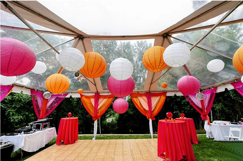 

10pcs Round Paper Lanterns 10cm for WeddingHomeParty decor