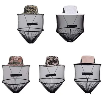 

5 Colors Professional Beekeeping Hat Beekeeper Cowboy Hat Anti Mosquito Bee Insect Veil Net Hat Full Face Neck Wrap Protector