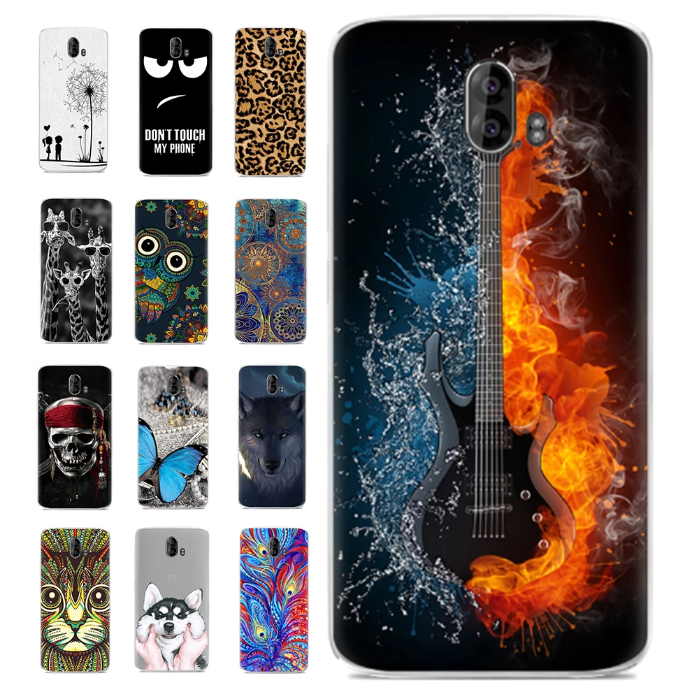 Мягкий чехол для zte лезвие V8 Pro крышка узор окрашенные ТПУ силиконовый протектор