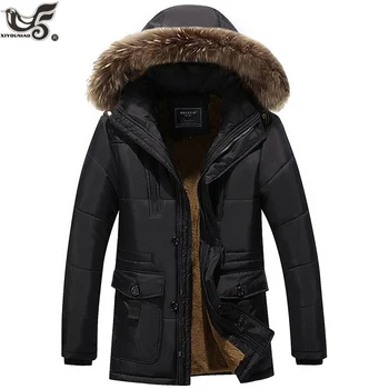 

XIYOUNIAO winter jacket Middle age Men Plus thick warm coat jacket men's casual hooded parka coat jacket large size 6XL 7XL 8XL