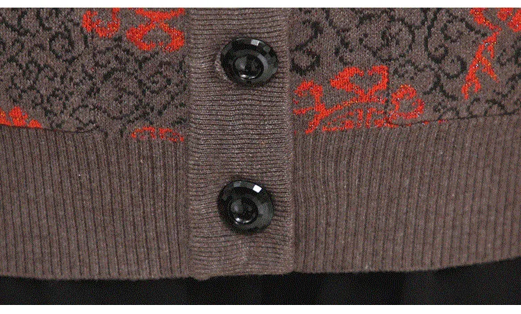 Большой размер 5XL Женский вязаный свитер для среднего возраста пальто весна осень свободный толстый женский кардиган для бабушек шерстяной Теплый свитер Топ