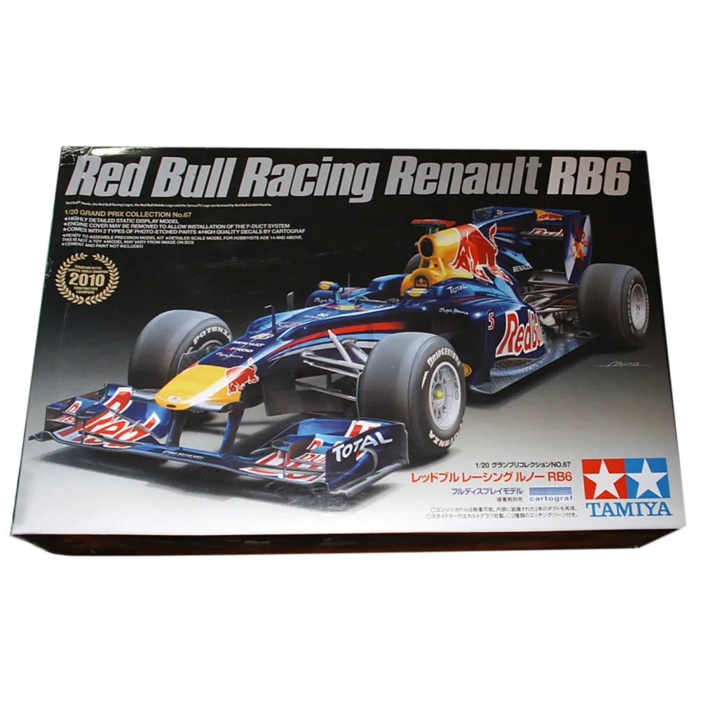 Tamiya 20067 1/20 RB6 F1 гоночный автомобиль масштабная сборка модель автомобиля строительные наборы oh RC игрушка