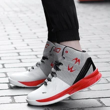 Дешевые мужские баскетбольные кроссовки на корте носимые амортизирующие спортивные туфли тренировочный баскетбольный мяч ботильоны для мужчин