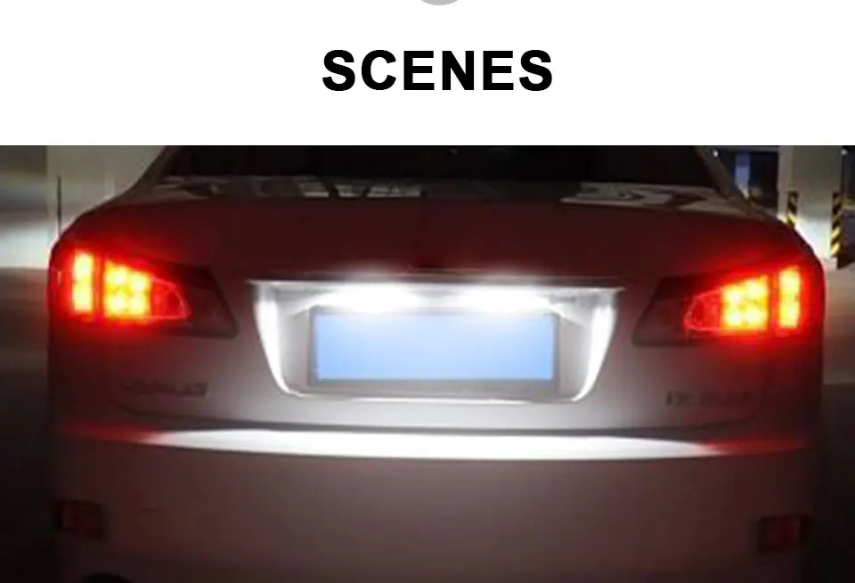 2pcs Car Styling Error Free Car LED Number License Plate Lights For Lexus LX470 GX470 Toyota Land Cruiser 120 Prado Land Cruiser (8)