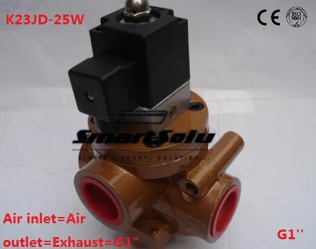 

2 Pos 3 Port G1" Electric Control Reversing Valve Pneumatic Stop Valve Cut Off Solenoid Valve Brick Machine Parts