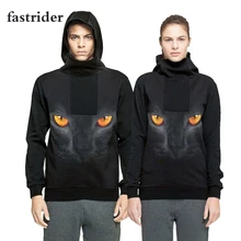 

2018high quality fashion New animal digital print hooded sweater large size couple wear long sleeved coat top printed sweatshirt