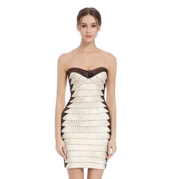 

2019 Mini Dress Sexy Backless Zippers Patchwor Women Celebrity Slash Neck Night Club Sleeveless Body con Party Dresses Wholesale
