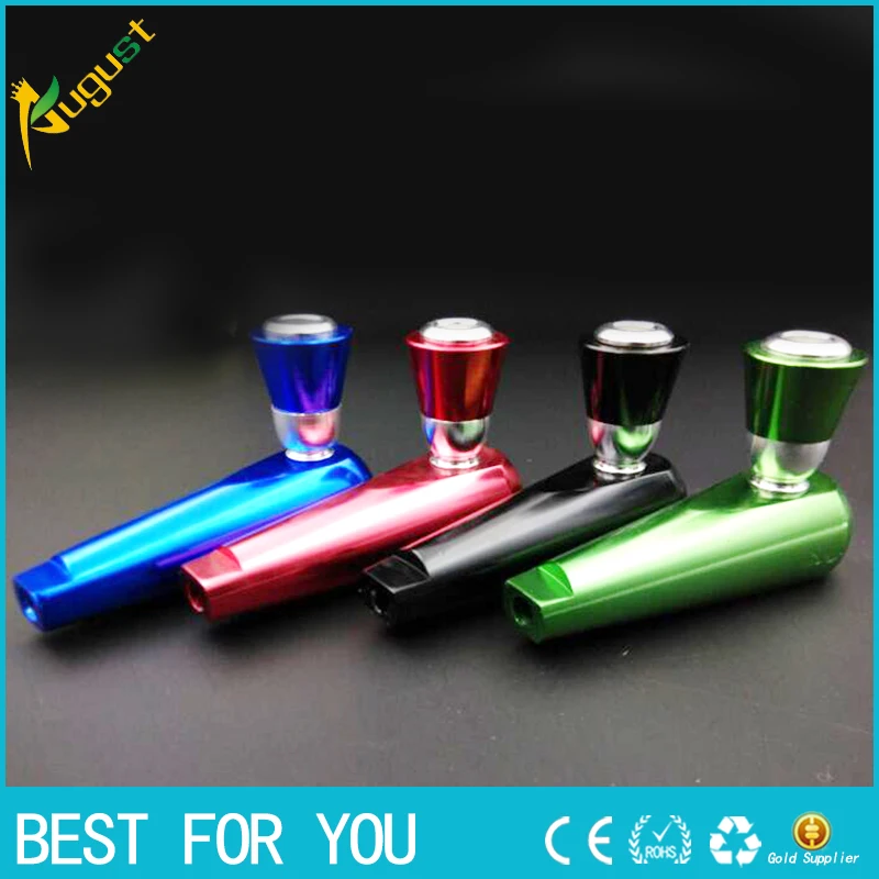 10pcs/lot 2016 Good Quality Aluminum weed pipe Tobacco pipe tobacco