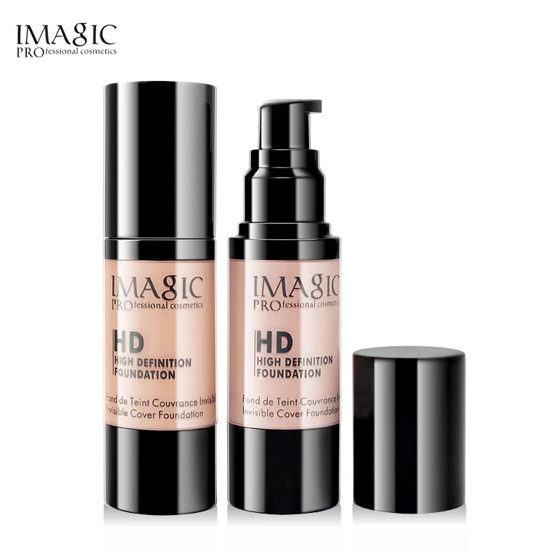 IMAGIC HD 6 цветов 30 мл яркая Жидкая Основа база для макияжа лица maquiagem fond de teint увлажняющий крем уход за кожей полный размер