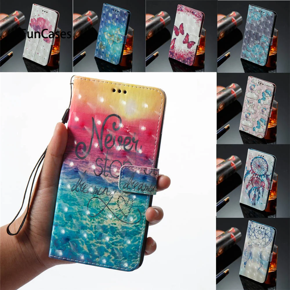 Чехлы книжки 3D для Xiaomi Redmi Note 5 Pro 64 GB PU Note5Pro 5Pro Премиум чехлы бумажники TPU полный
