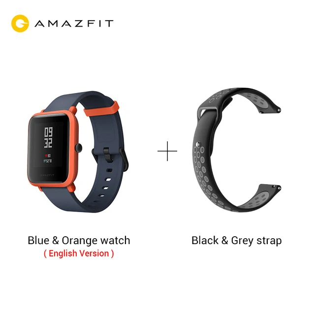 Huami Amazfit Bip Смарт часы Молодежная версия Pace Lite Bluetooth 4,0 gps Пульс 45 дней батарея IP68 - Цвет: orange add 1