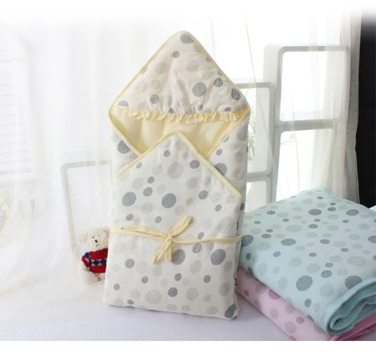 

0-12 Months Autumn Baby Sleeping Bag Envelope For Newborn Baby Winter Swaddle Blanket Wrap Cute Sleeping Bags 3 colors Bedding