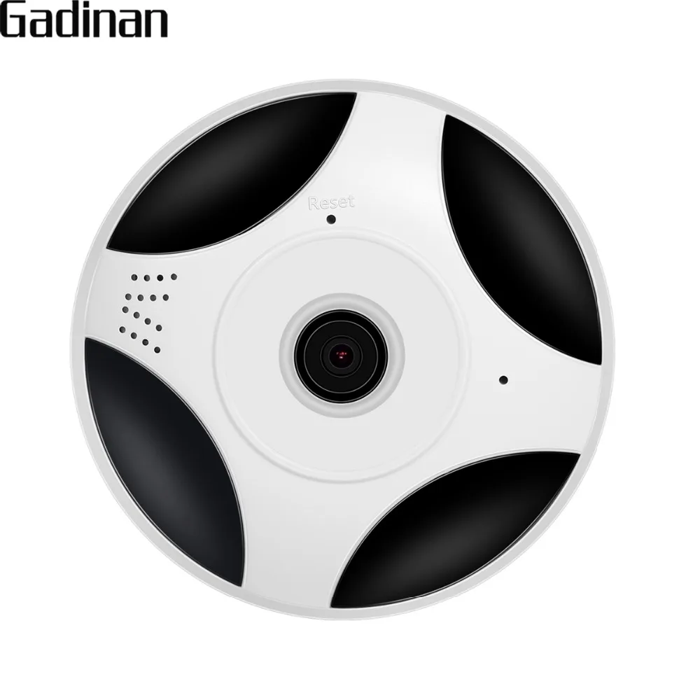 

GADINAN 360 Degree VR Panoramic Camera Fisheye HD 960P Wireless Wifi IP Camera Security Surveillance Two Way Audio P2P iCsee