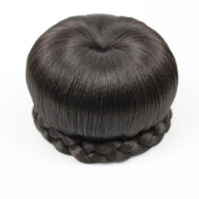 JOY& BEAUTY волосы синтетические пончик ролик шиньоны натуральный черный клип в прическа гулька волосы шиньон