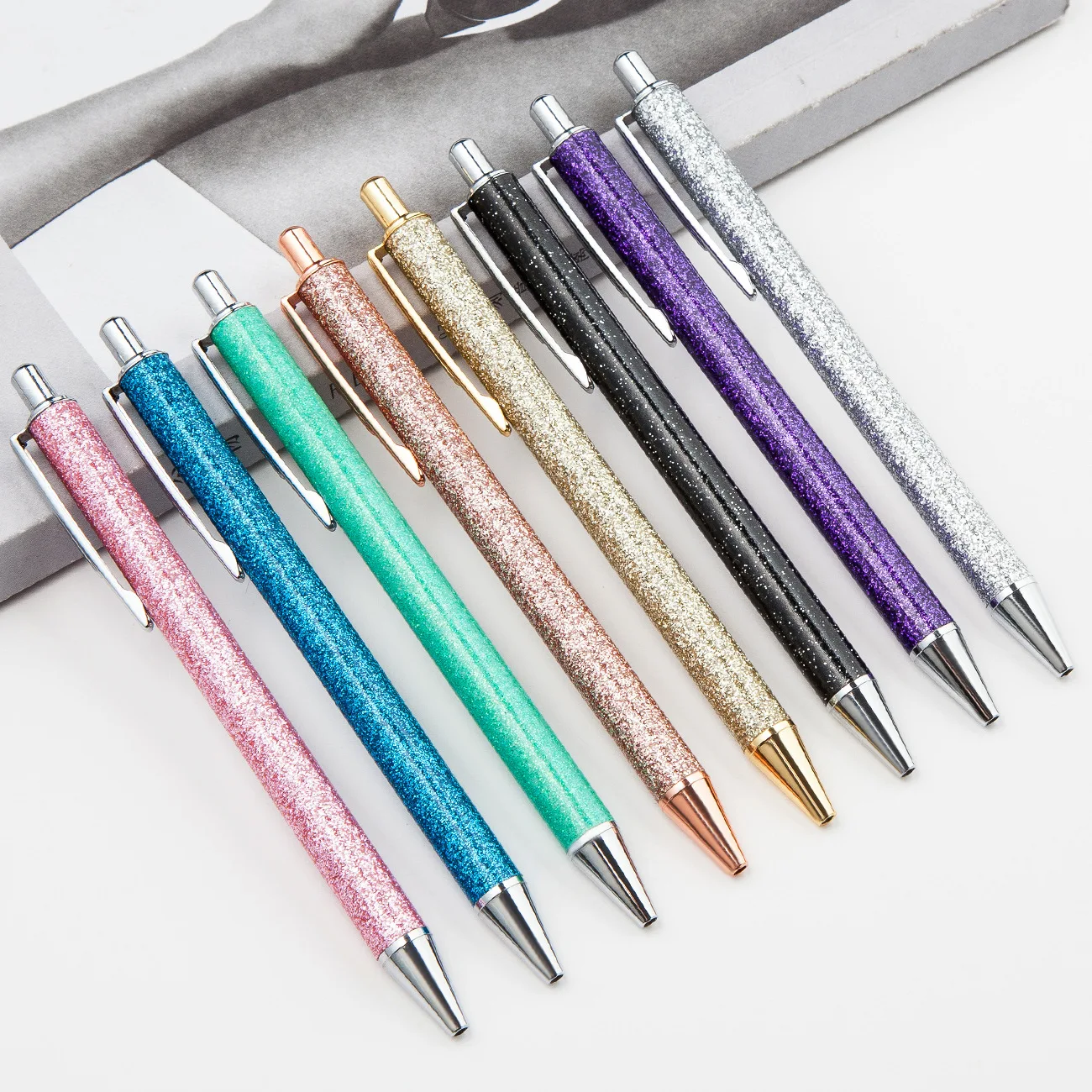8 Colors Ballpoint Pens Stationery Novelty Gift Zakka Office