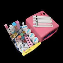 Высокое качество Pro 36 Вт УФ-Сушки Лампы Отверждения Файлы Шлифовальные Nail Art Советы Гель Инструменты Набор BTT-115 искусство