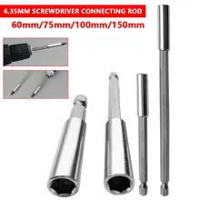 Шестигранный стержень 1/" длинная ручка отвертка наконечник держатель Магнитный Удлинитель Набор Расширителей быстрая замена ручной инструмент разъем