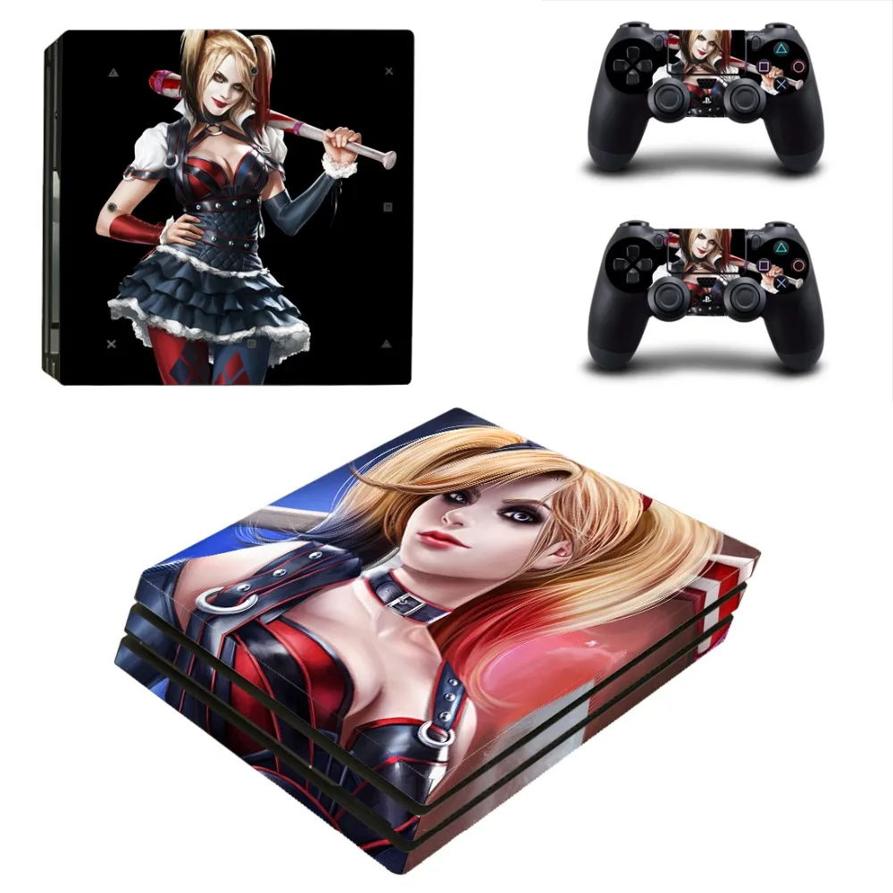 Наклейка для кожи Harley Quinn и Joker PS4 Pro Виниловая наклейка консоли Sony Playstation 4 2