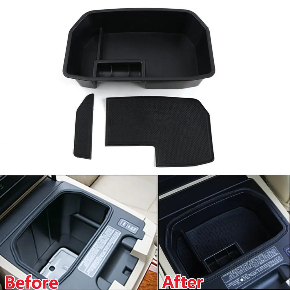 

Car Inner Console Armrest Storage Box Container Cover For Land Cruiser FJ200 LC200 2008-2014 2015 2016 Car Styling Accessories