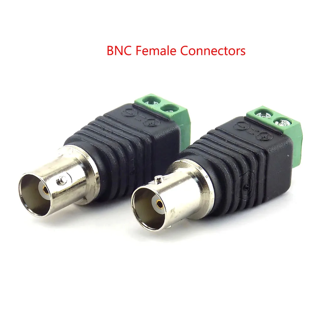 Коннектор BNC папа Коаксиальный Разъем Cat5 в гнездо адаптер постоянного тока