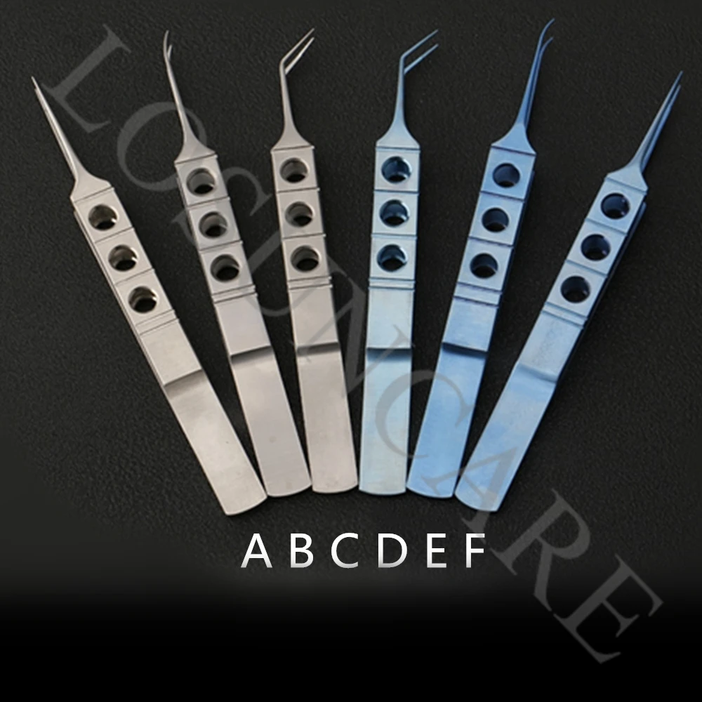 

Micro Stainless Steel Titanium Alloy 11CM Dovetailed Straight Teeth Tweezers Platforms Tweezers Ophthalmic forceps