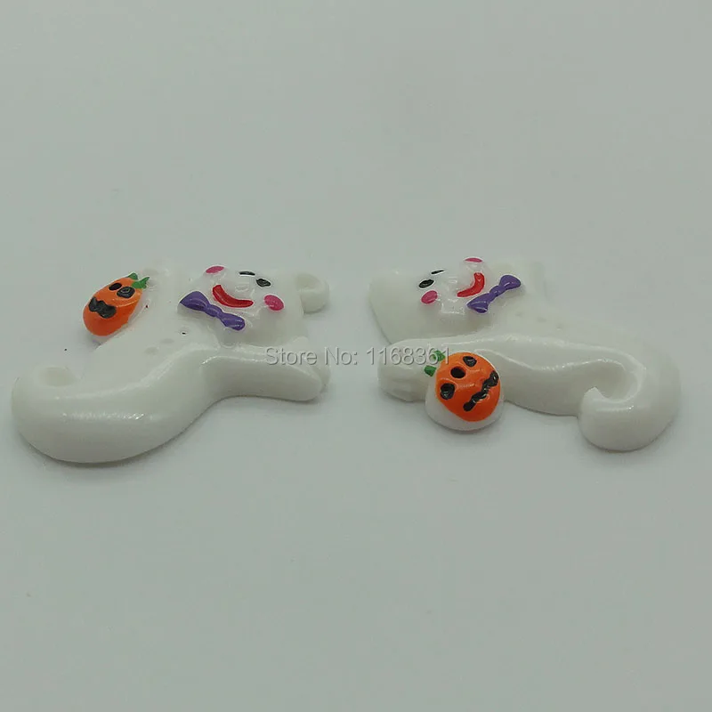 1pcs/lot resin flat back Halloween happy phantom 32mm Cabochons Scrapbooking Hair Bow Center DIY Christmas decration C103-4