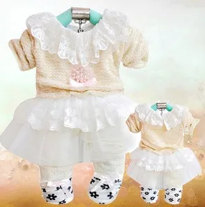 Anlencool/Коллекция года; одежда для маленьких девочек; Осенняя новая Корейская версия новейшего комплекта; одежда для малышей; комплекты одежды для маленьких девочек - Цвет: Yellow