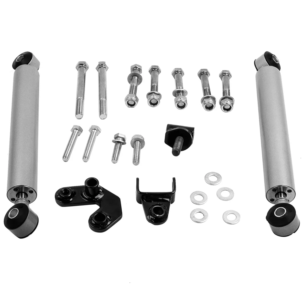 Dual Steering Stabilizer Cylinder 86 93 for Jeep Comanchee MJ 97 06 for Wrangler TJ Dual