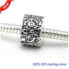 Подходит Pandora Браслеты кружевные заколки серебряные бусины новые оригинальные стерлингового серебра 925 Подвески DIY ювелирные изделия оптом 09CL006