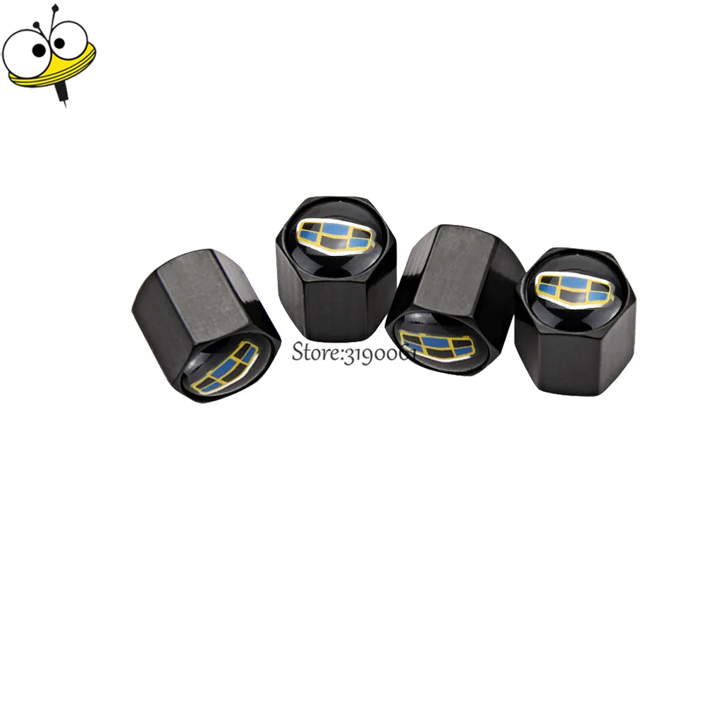 

Car Accessories Wheels Tire Valve Stem Caps Rims Sticker For Geely Emgrand EC7 EC8 king kong gx7 CK MK BL GE GT EV8 EX7 X7 7