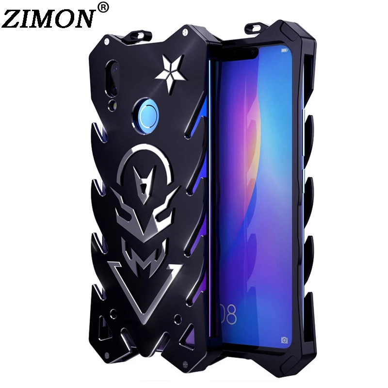 

6.3'' ZIMON Quality Aluminum Metal Body Cover Funda for Huawei Nova 3i P Smart+ Smart Plus Case Coque Back Cover Shockproof Case