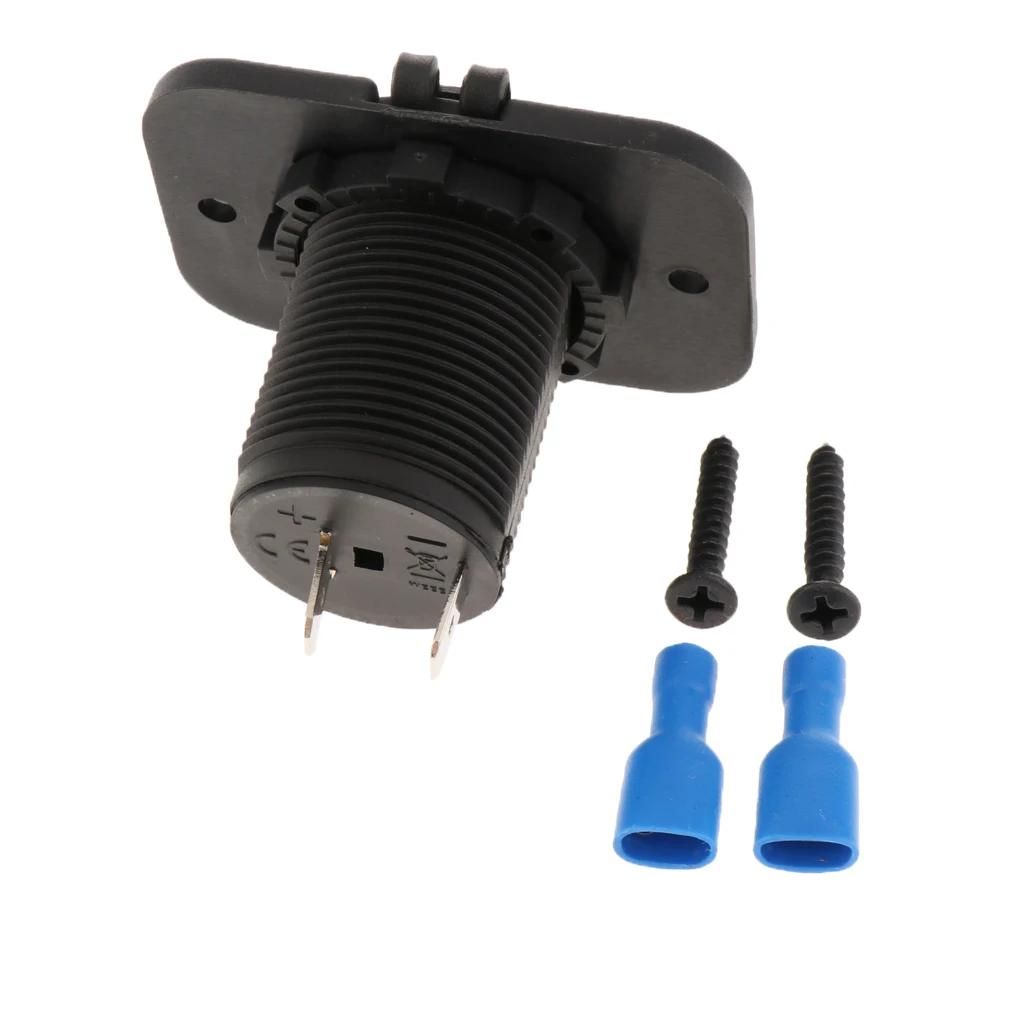12V 24V Car Motorcycle Boat Cigarette Lighter Socket Power Charger Panel