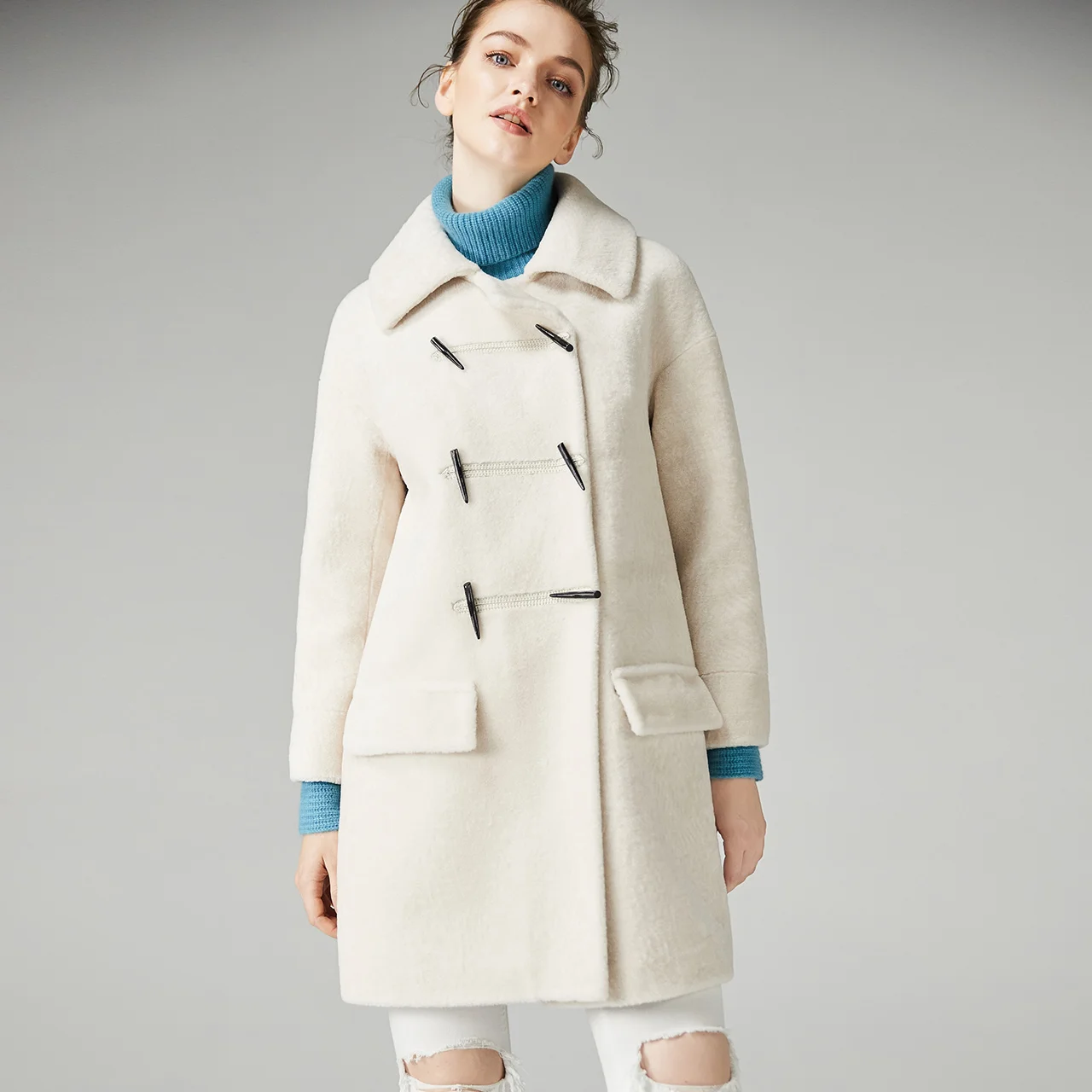 Vestes Agneau Fourrure Qualité 2018 Moutons Parkas Beige Épais Tonte Yolanfairy Hiver Véritable Manteau Des Mujer Top De Automne Chaud Mf575 Femmes shrdCxtQB