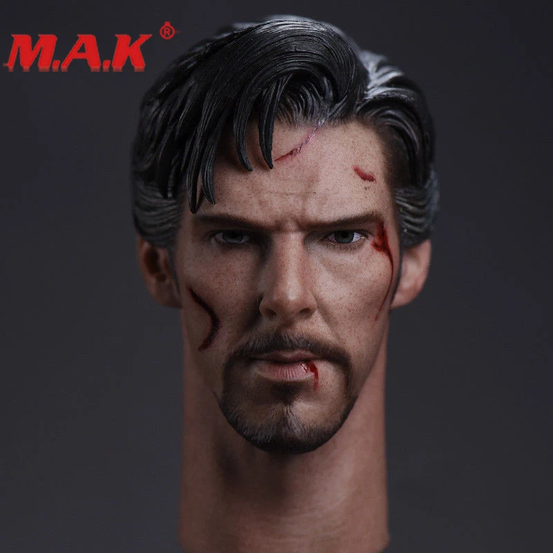 

New 1:6 JX-011 Doctor Strange Benedict Cumberbatch Head Sculpt Injured Version for 12 inches body Without Neck