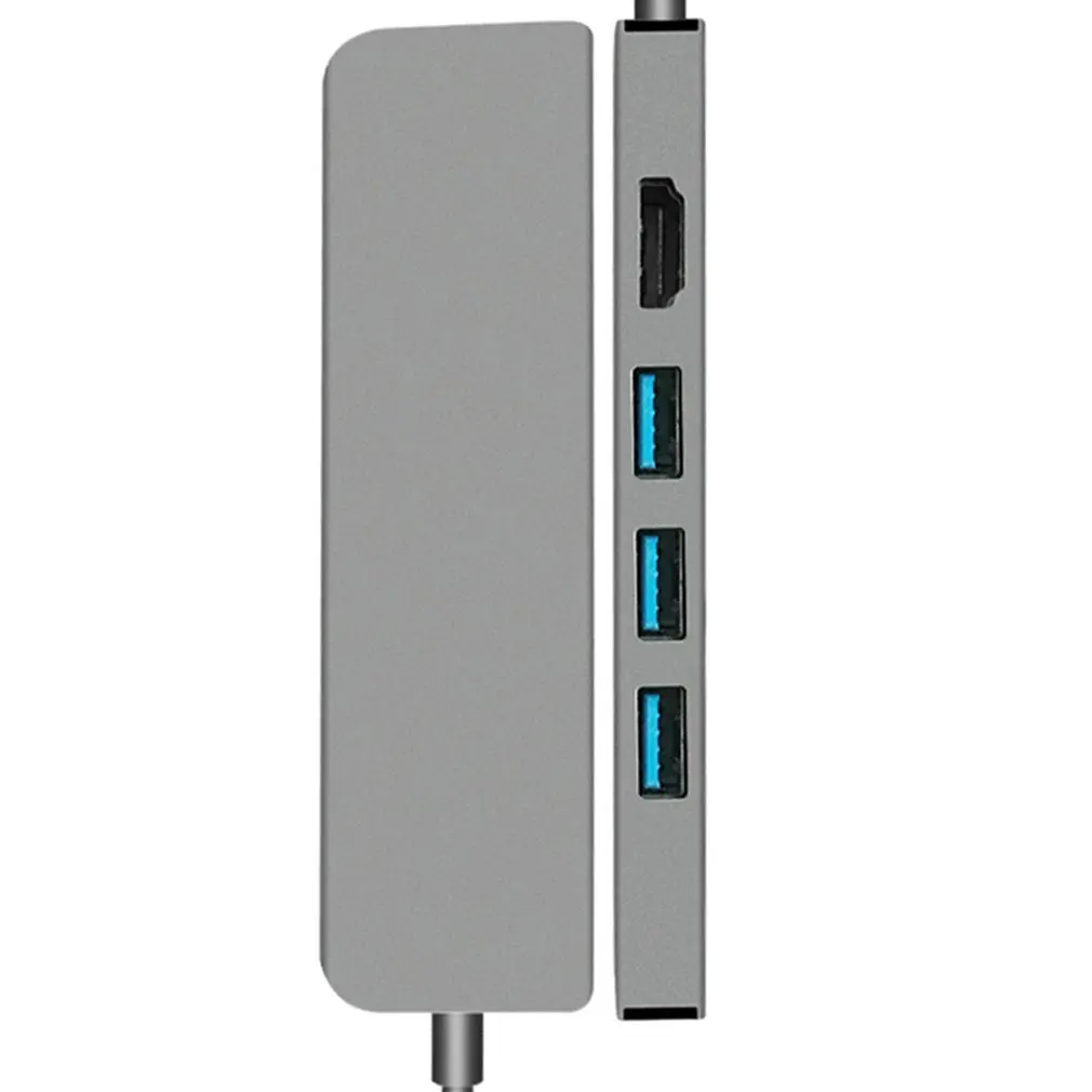 USB C HDMI концентратор адаптер TF кард-ридер USB C концентратор Суперскоростной USB 3,0 портов многопортовый USB C концентратор