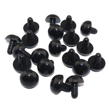 CCINEE Black Plastic Doll Eyes Safety Eyes For Teddy Bear Stuffed Toys Snap Animal Scrapbooking Puppet