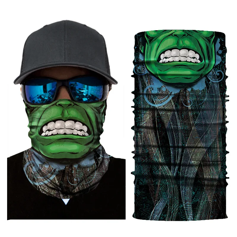 

Seamless Variety Magic Turban Multifunction Cycling Sports Outdoor Windproof Sunscreen Soft Breathable Horror Scarf Mask