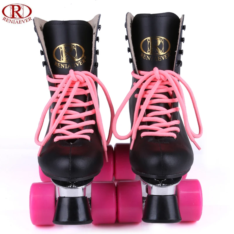 صف مزدوج الأسطوانة تزلج جلد أسود عالية التمهيد الوردي عجلات التزلج حذاء سبائك الألومنيوم ترايبود ، شحن مجاني صف مزدوج الأسطوانة تزلج جلد أسود عالية التمهيد الوردي عجلات التزلج حذاء سبائك الألومنيوم ترايبود ، شحن مجاني