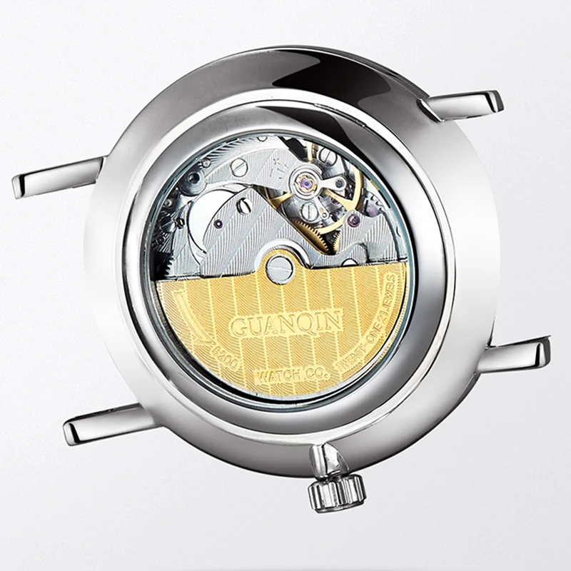 GUANQIN 2019 мужские деловые часы Relogio Masculino с автоматической датой от ведущего бренда