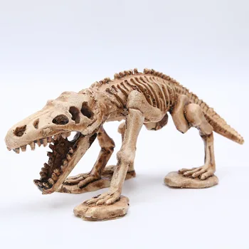 

Moquerry Resin Dinosaur Skeleton Model Aquarium Decorative Dinosaur Skull Animal Research Teaching Fish Tank Decor